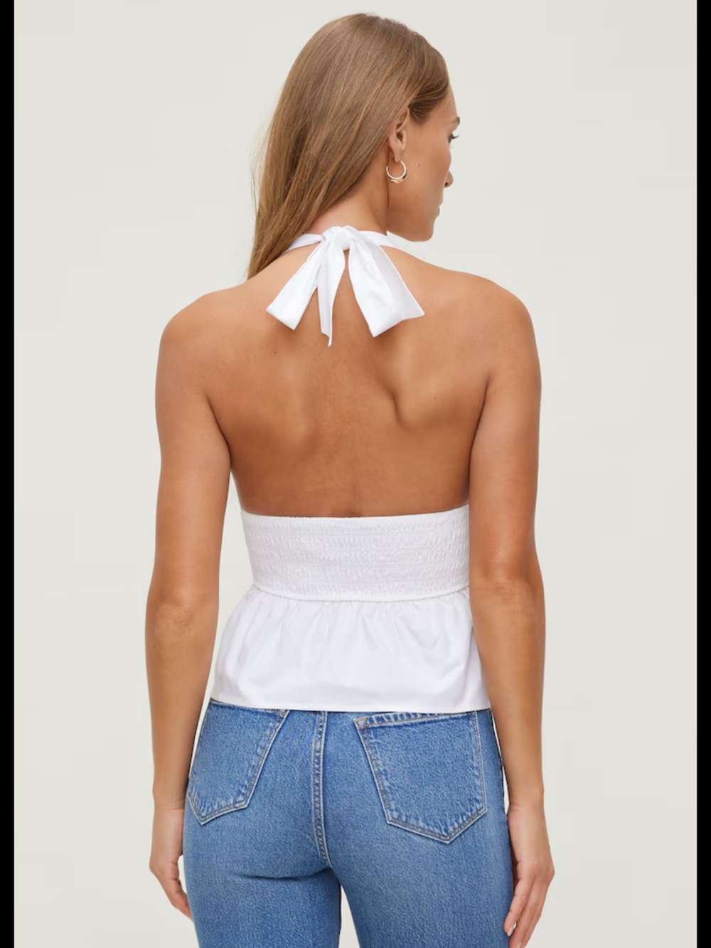 Dynamite Poplin Halter Top - Picture 2 of 4